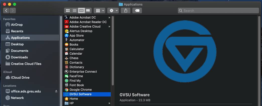 GVSU Software Appication